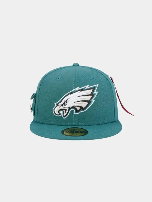 Alpha Industries 59Fifty Philadelphia Eagles casquette fitted teal