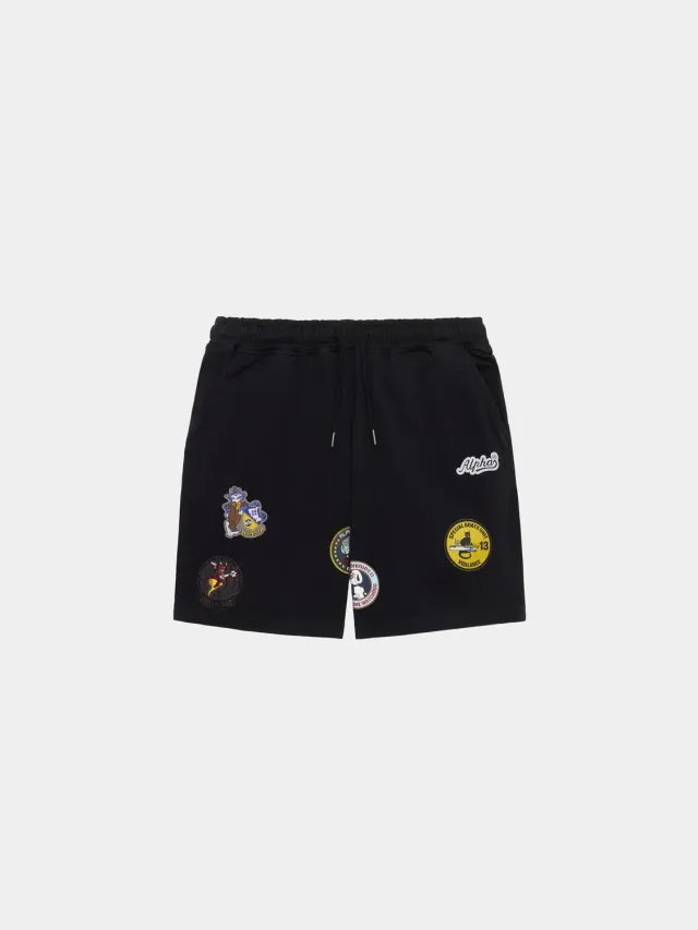 Alpha Industries Patched Jersey Short noir jersey