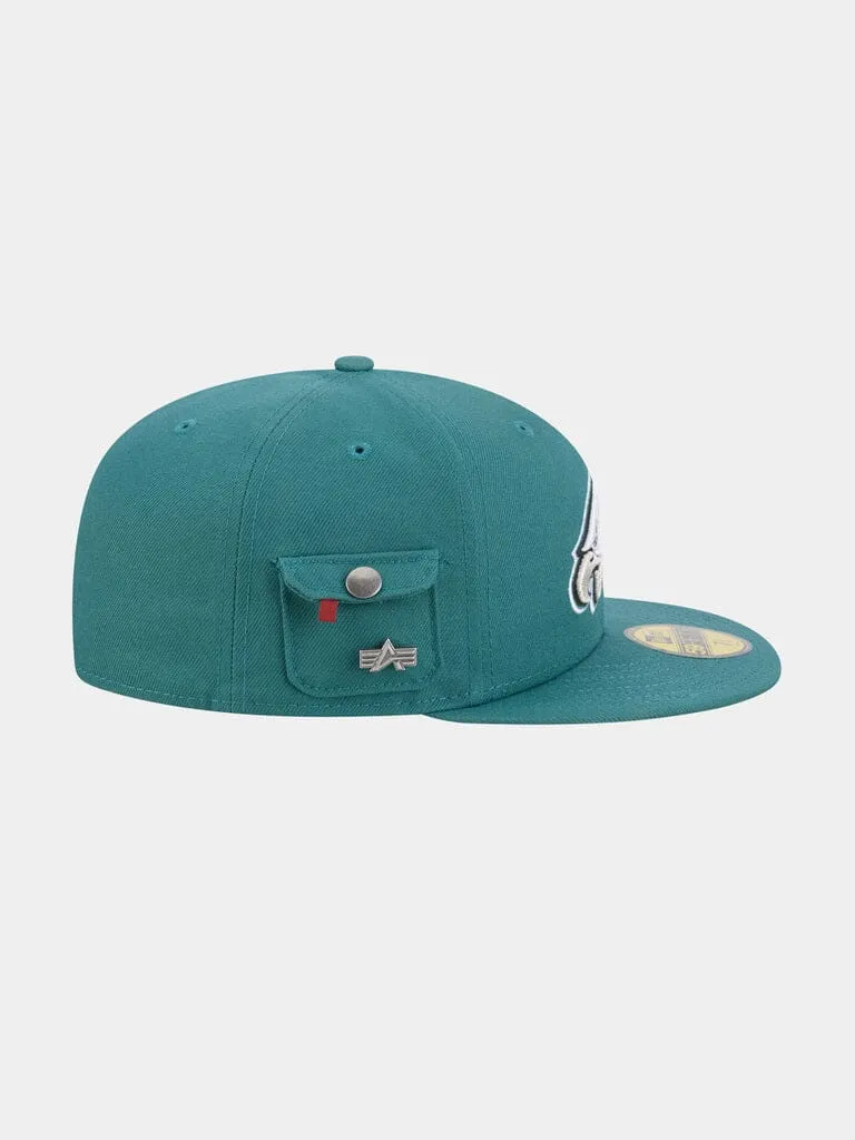 Alpha Industries 59Fifty Philadelphia Eagles casquette fitted teal