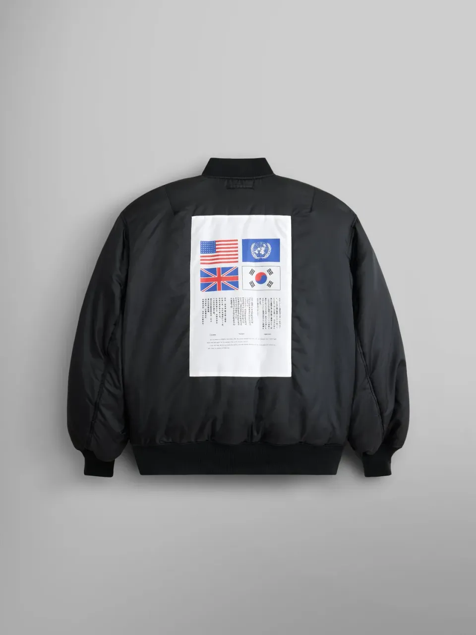 Alpha Industries MA-1 Bloodchit blouson bomber noir déperlant