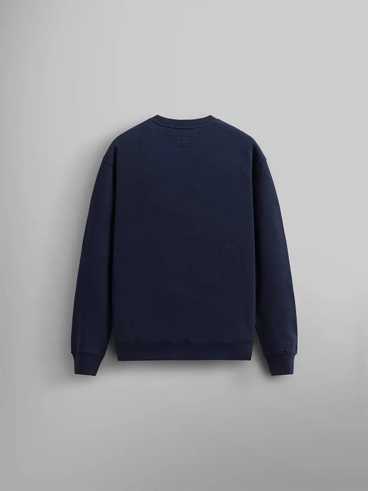 Alpha Industries Essential Crewneck sweat Replica Blue coton