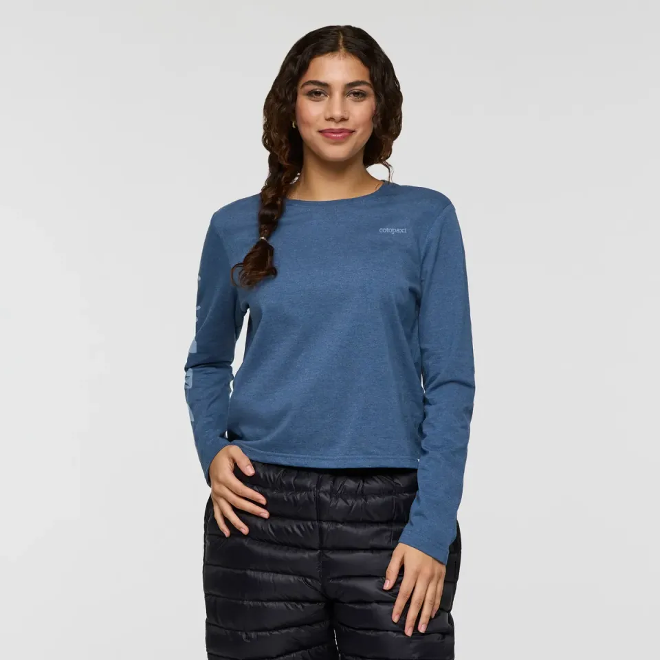 Cotopaxi Sky To Sea t-shirt manches longues femme deep sea M coton bio