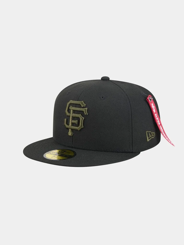 Alpha Industries Giants 59Fifty casquette noire fitted
