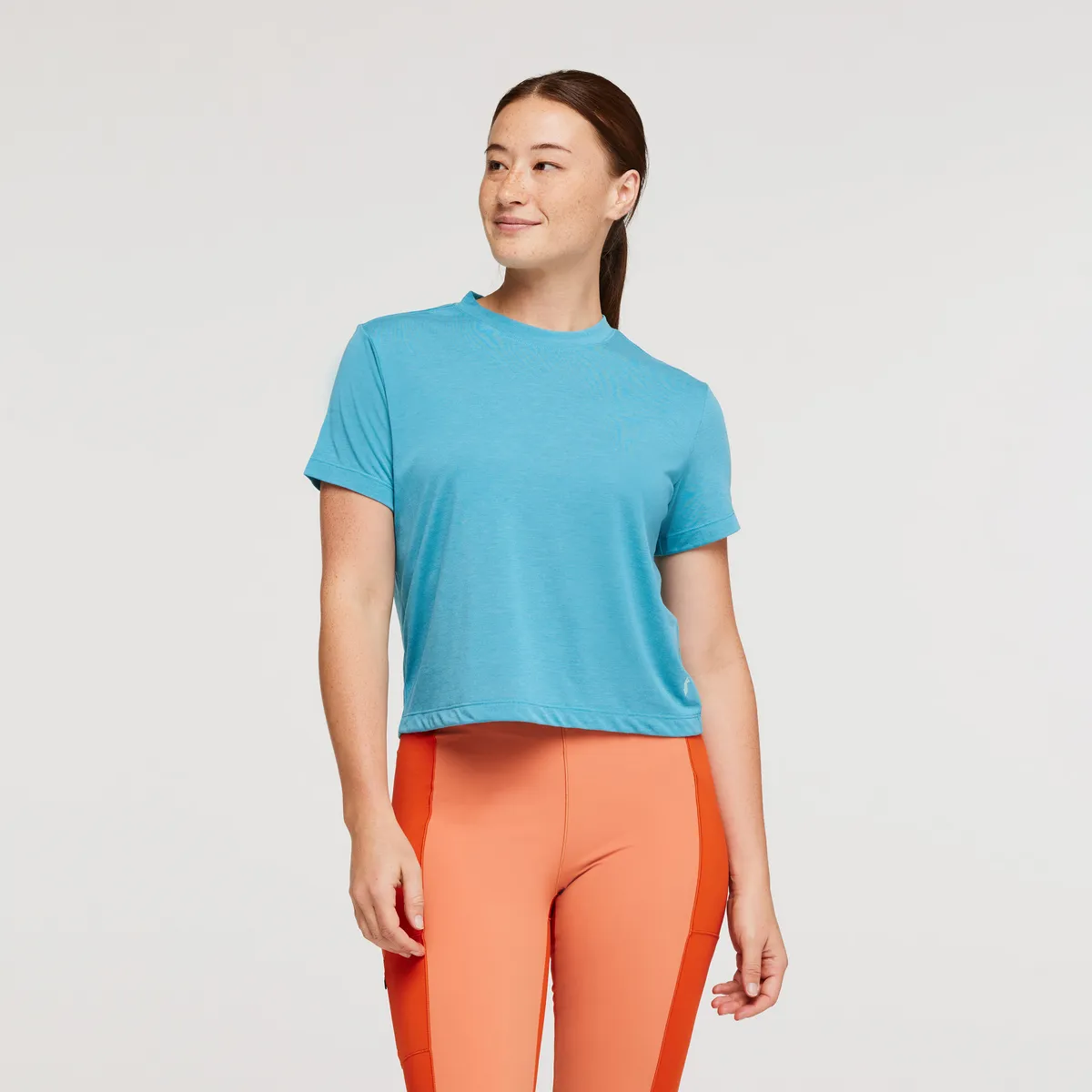Cotopaxi Paseo Travel Crop t-shirt femme Foxglove doux
