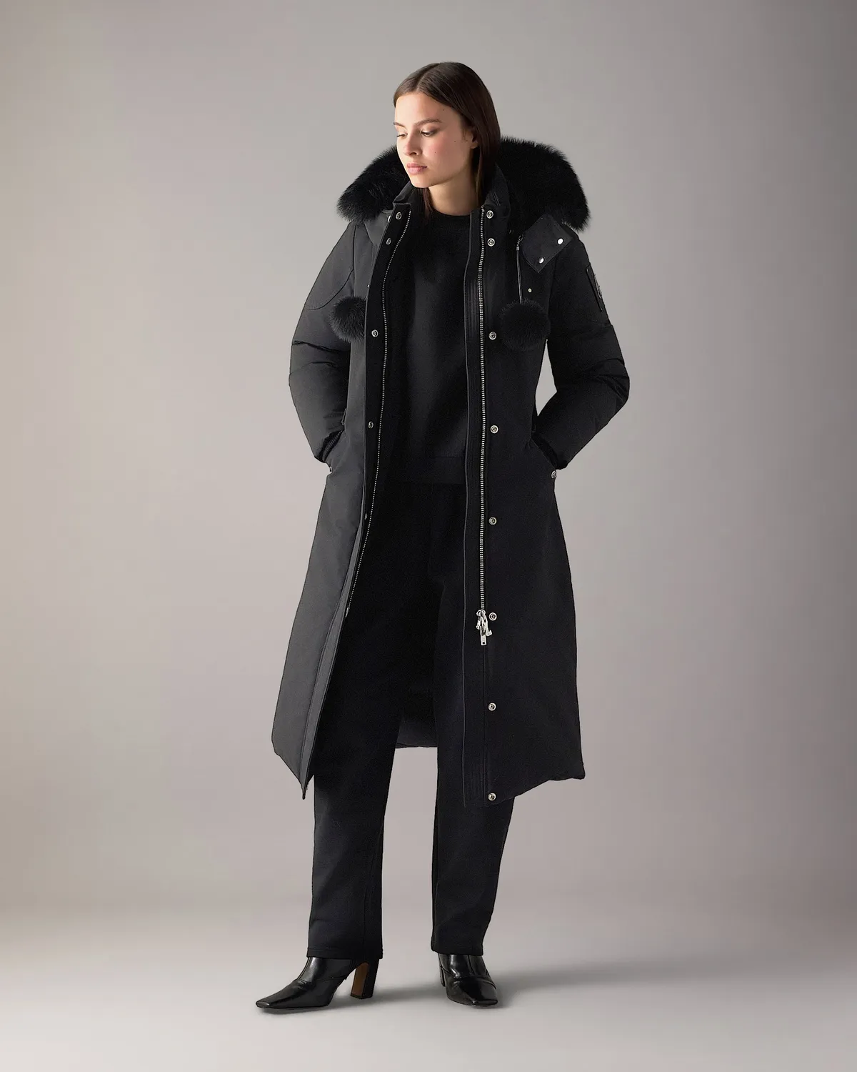 Moose Knuckles Stirling parka longue noire duvet