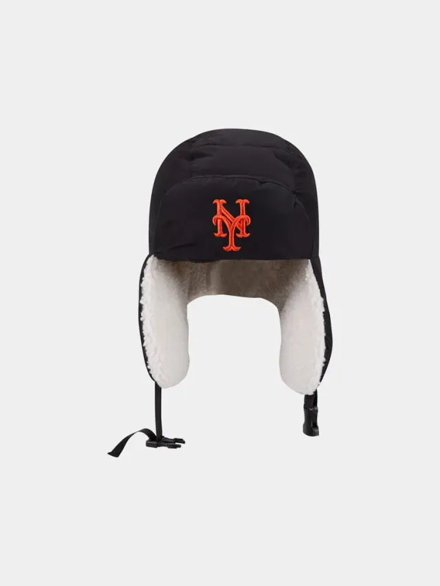 Alpha Industries Mets Puffer chapka trapper noire chaude sherpa