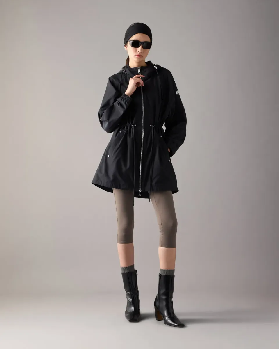 Moose Knuckles Elevate veste mi-longue noire déperlante
