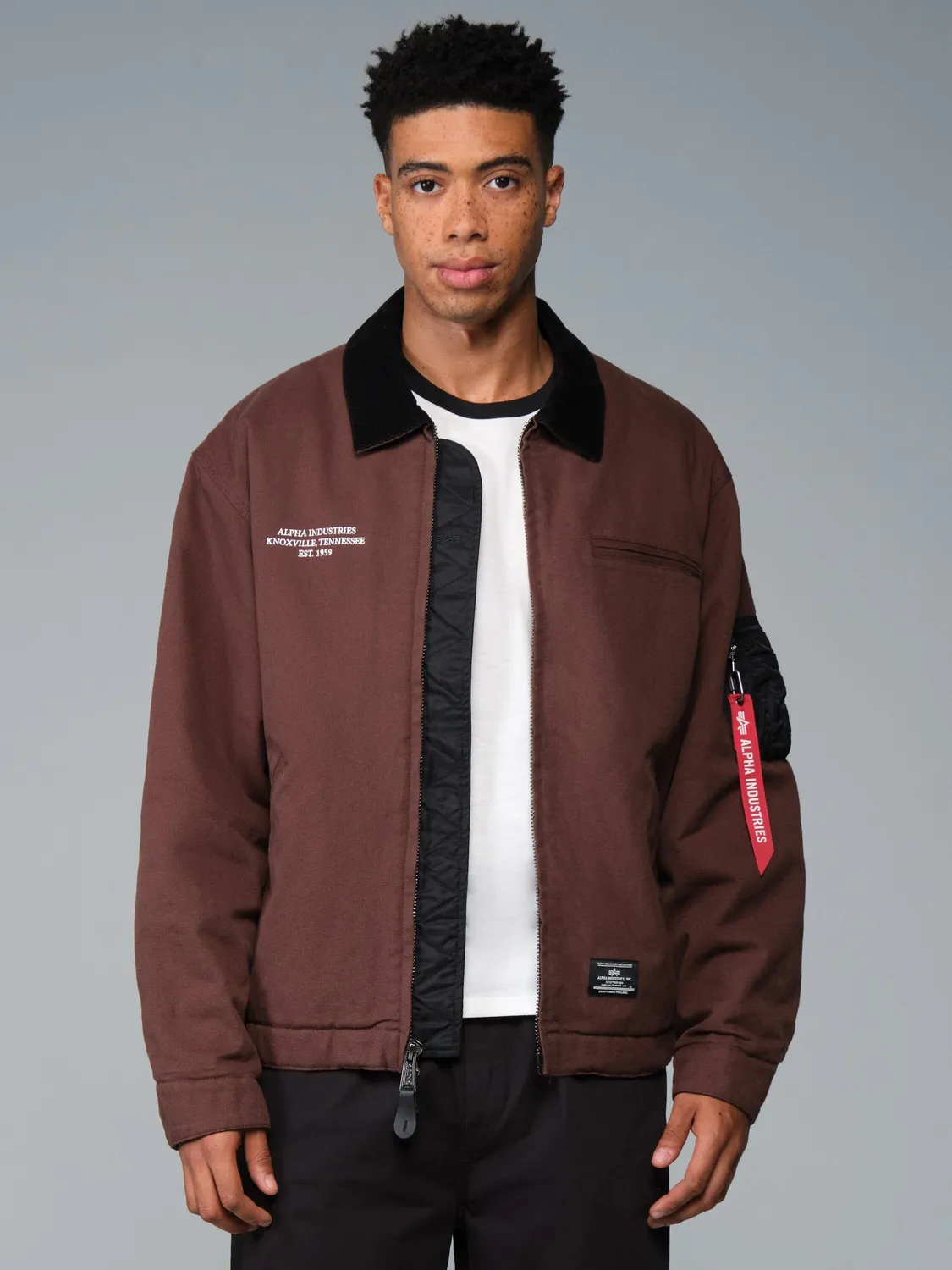 Alpha Industries Butler Work veste cocoa toile coton