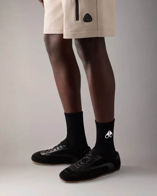 Moose Knuckles Logo Icon Chaussettes cheville coton noir