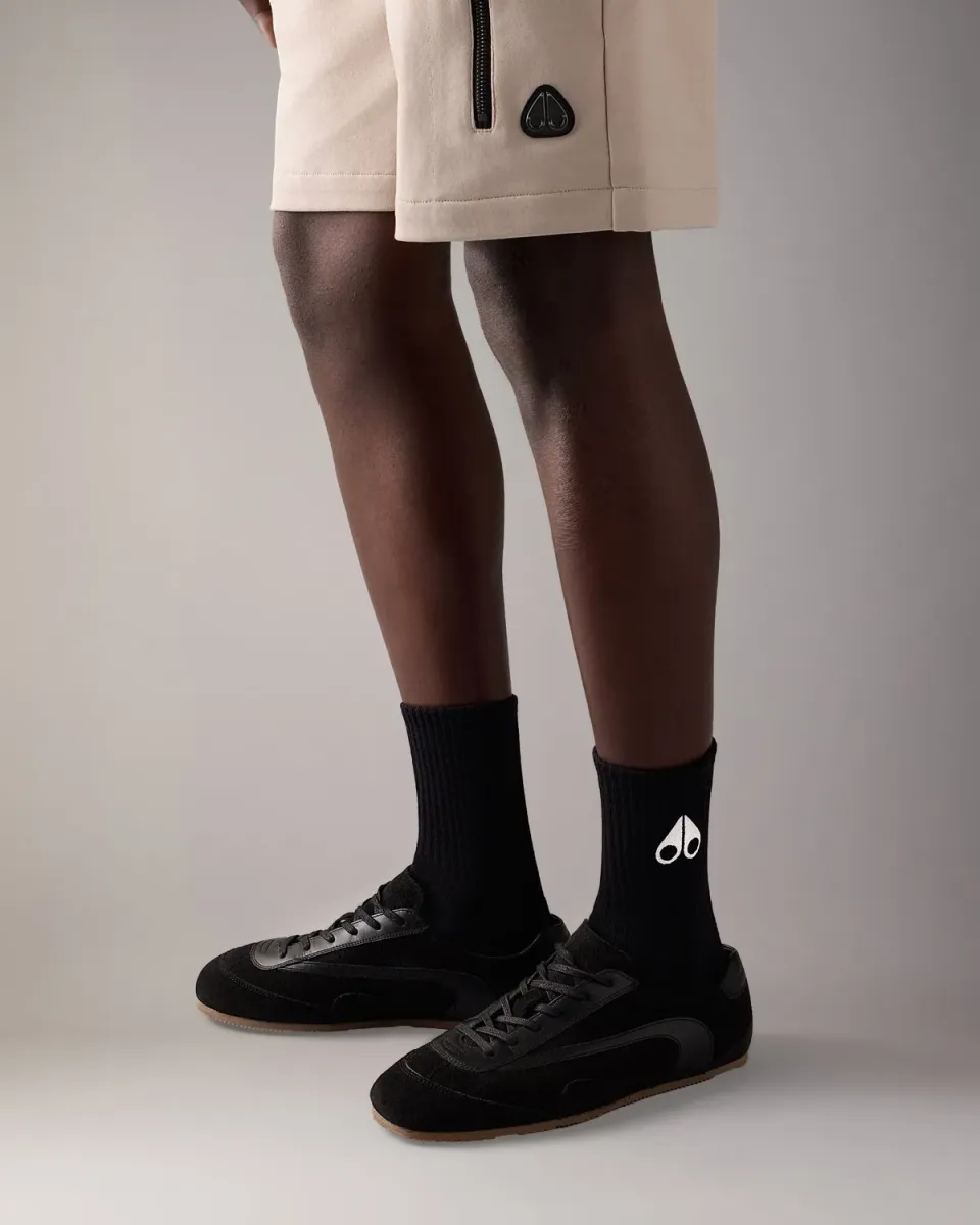Moose Knuckles Logo Icon Chaussettes cheville coton noir