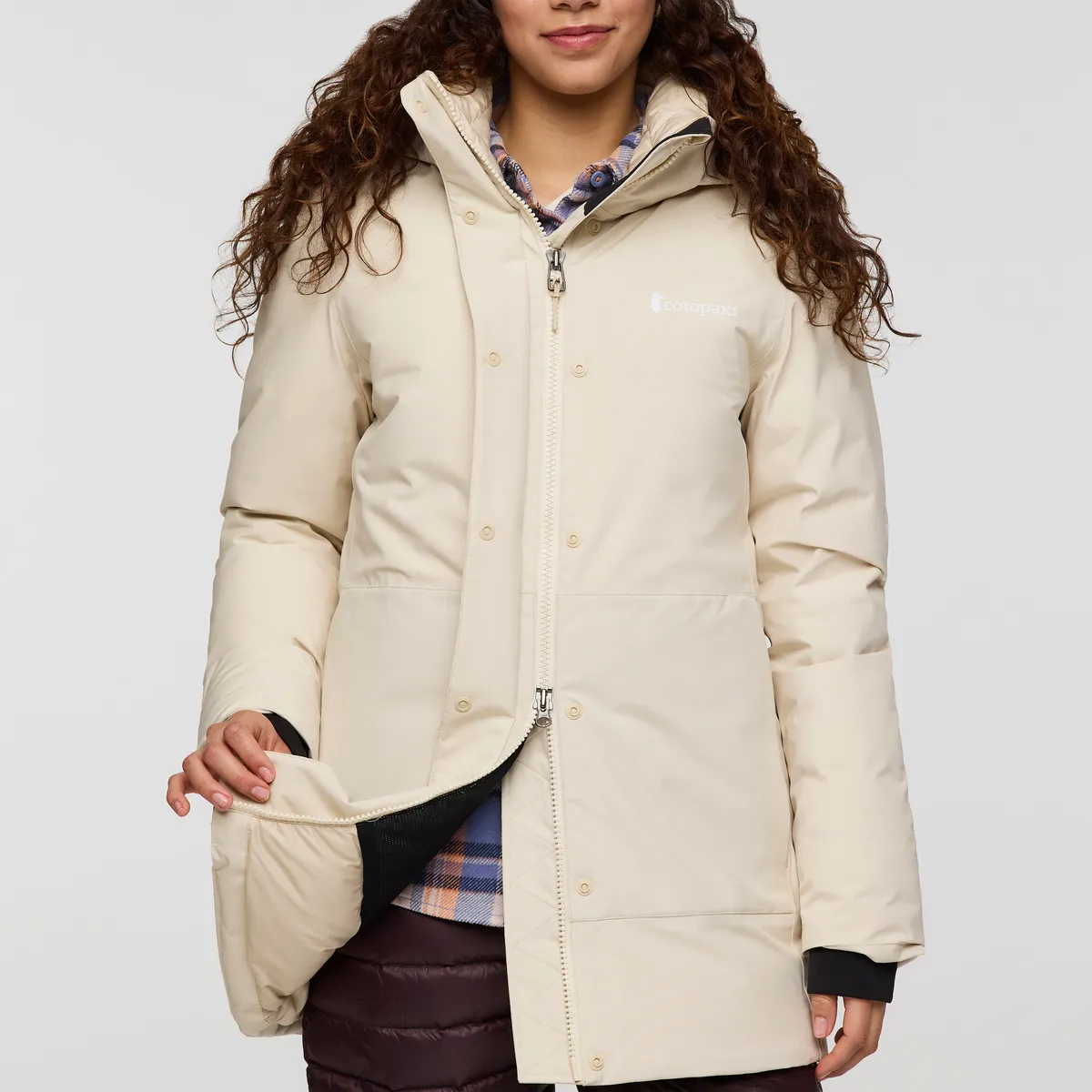 Cotopaxi Calidez Down parka femme crème étanche
