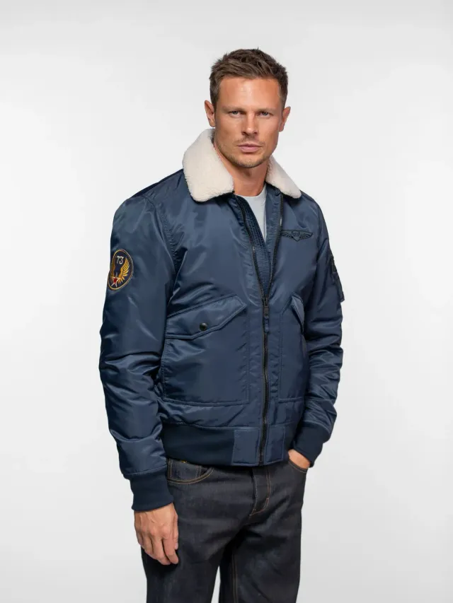 DAYTONA Hanford veste aviateur homme nylon kaki
