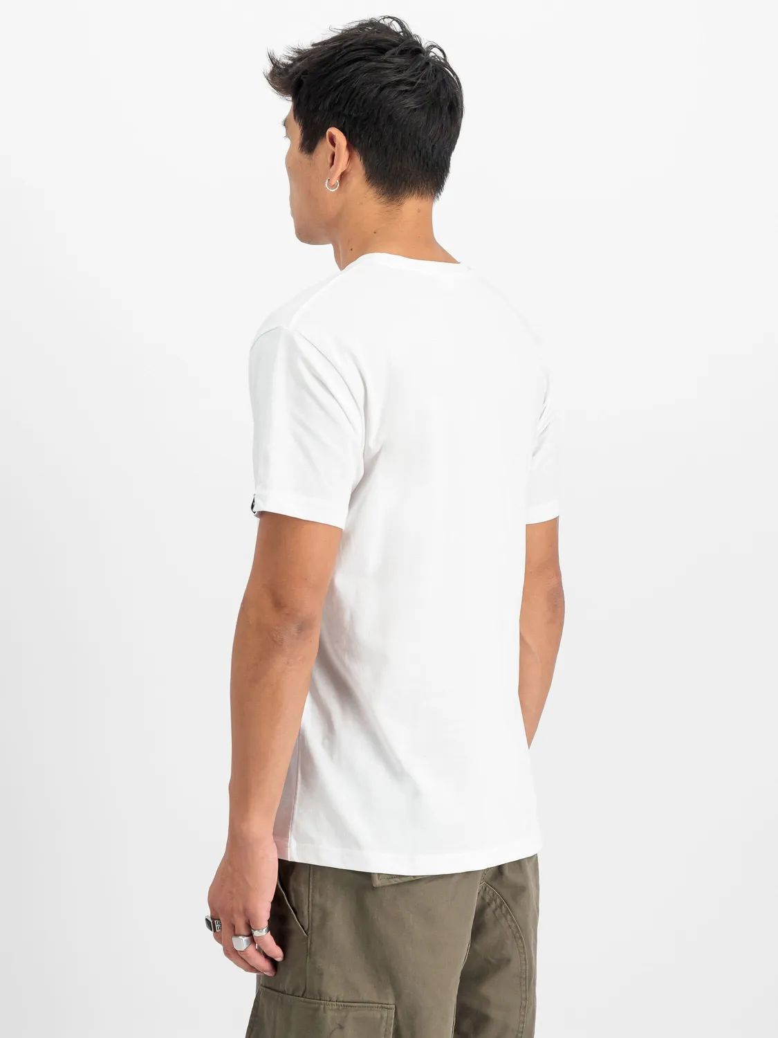Alpha Industries Basic Small Logo t-shirt noir blanc x2