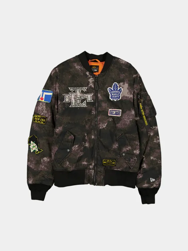 Alpha Industries MA-1 Toronto Maple Leafs blouson noir camo
