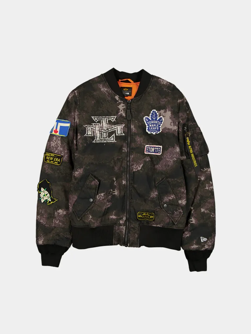 Alpha Industries MA-1 Toronto Maple Leafs blouson noir camo