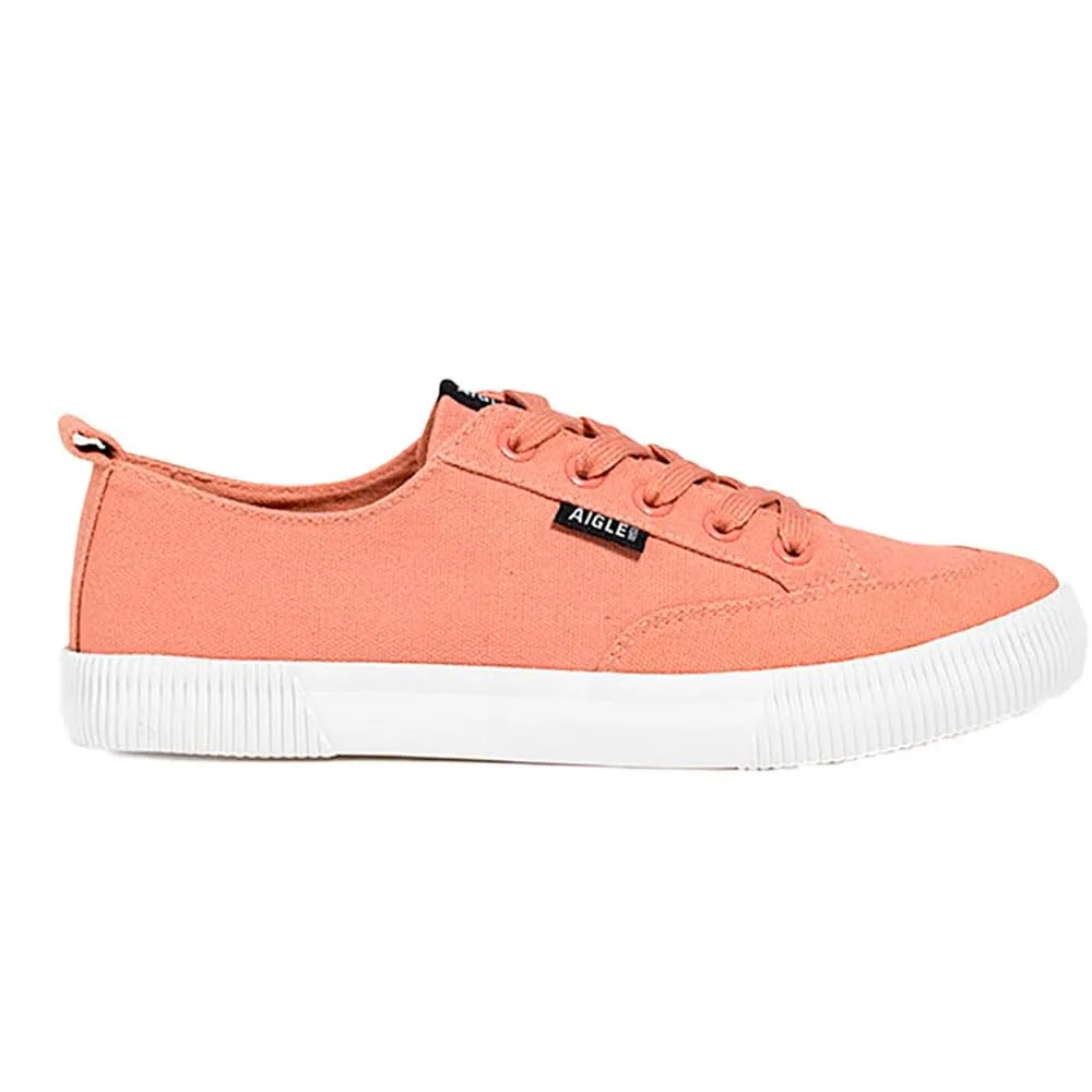 Aigle Tamarix W basket toile femme blanche
