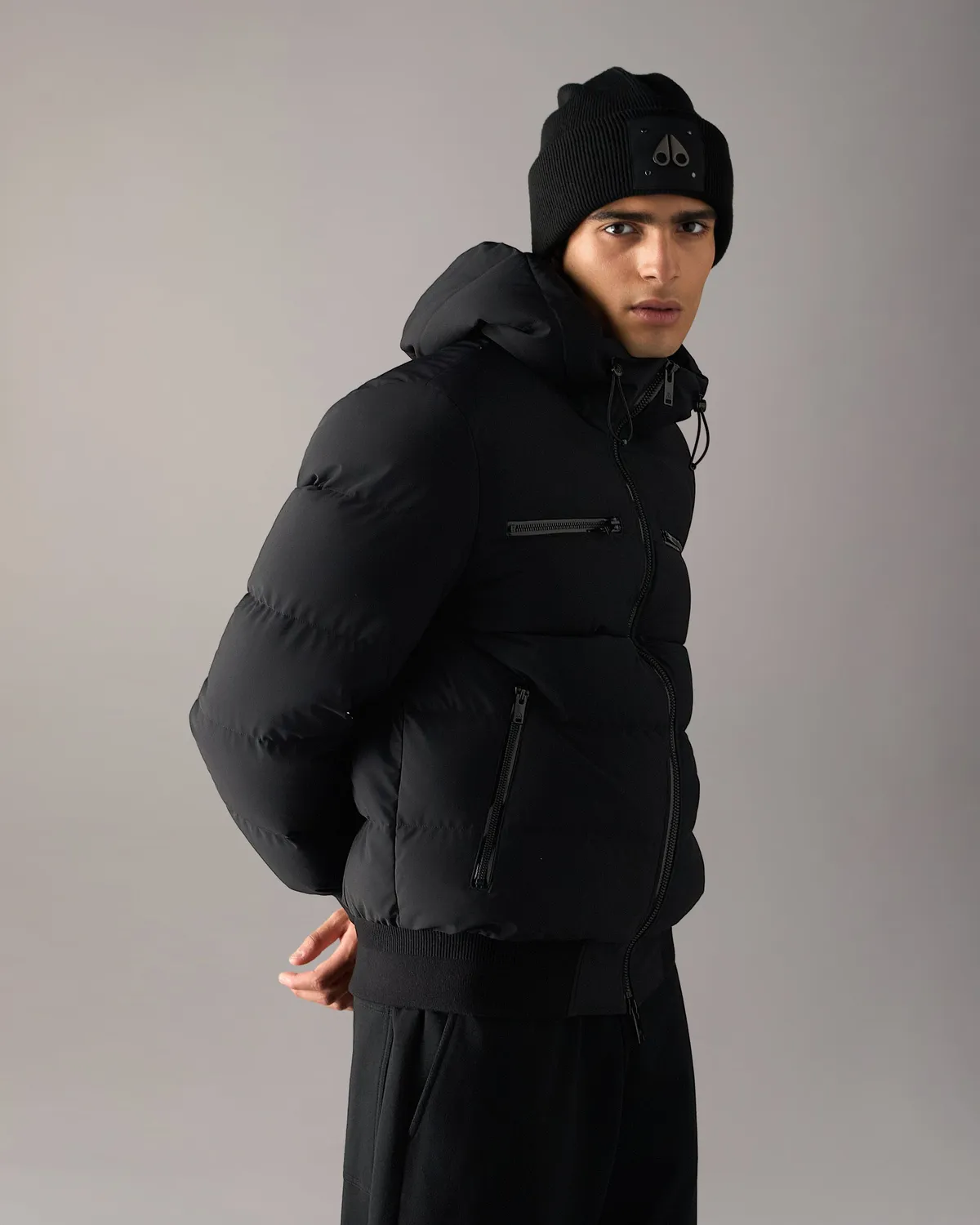 Moose Knuckles Soho bomber Navy duvet