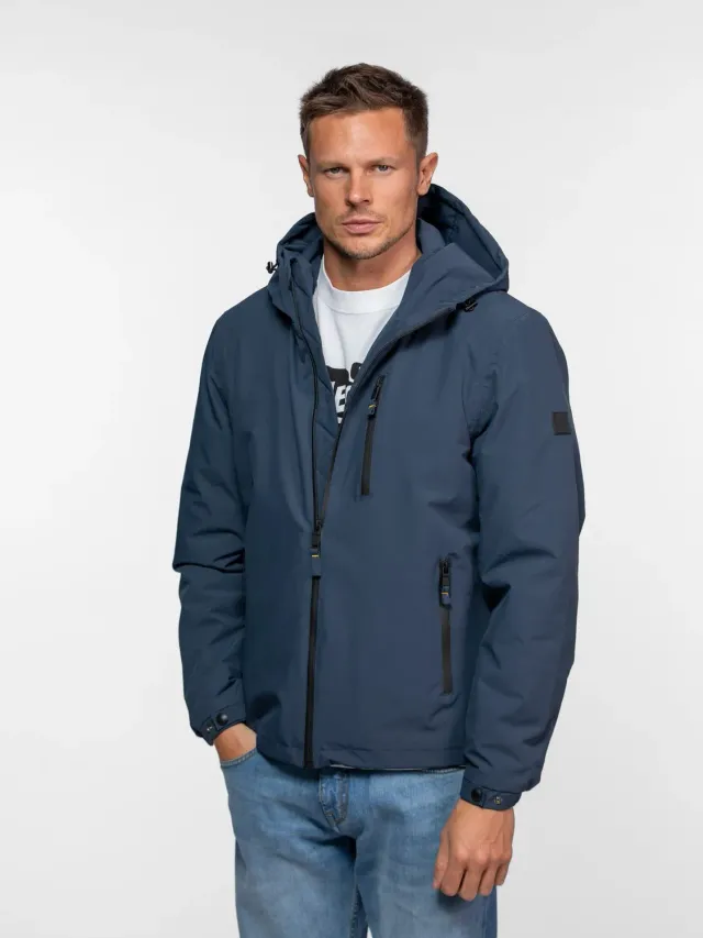 Daytona Regson parka courte sherpa Navy nylon
