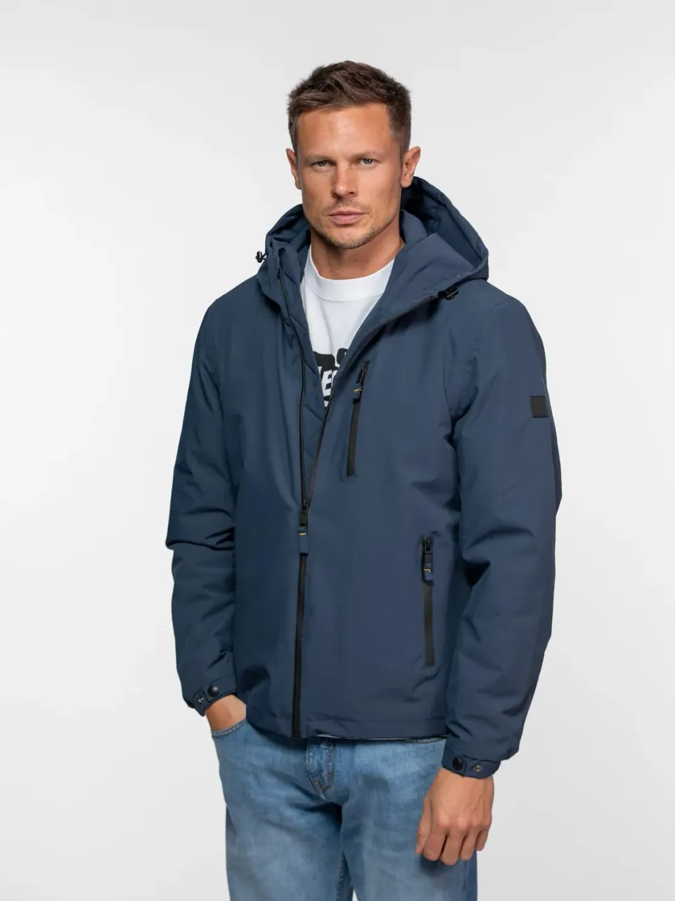 Daytona Regson parka courte sherpa Navy nylon