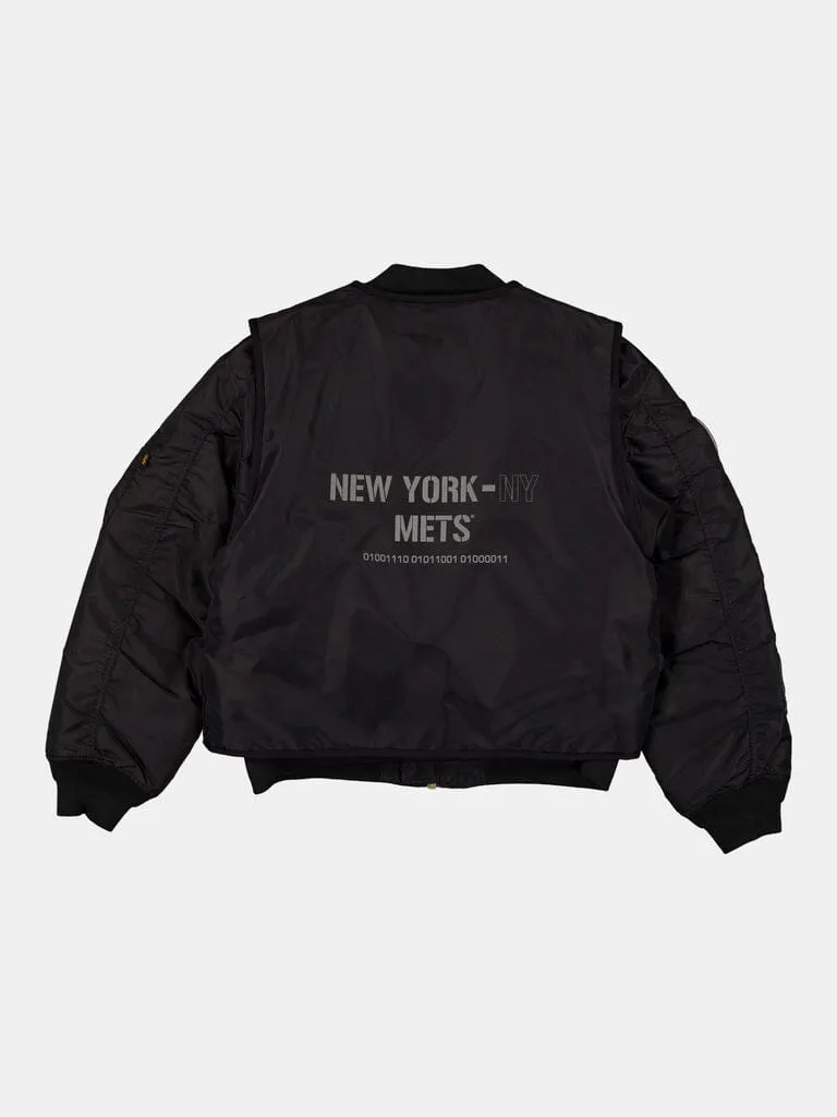 Alpha Mets x New Era MA-1 bomber gilet noir set