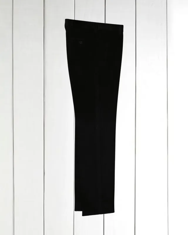 Hollington Siza pantalon ajusté velours laine noir