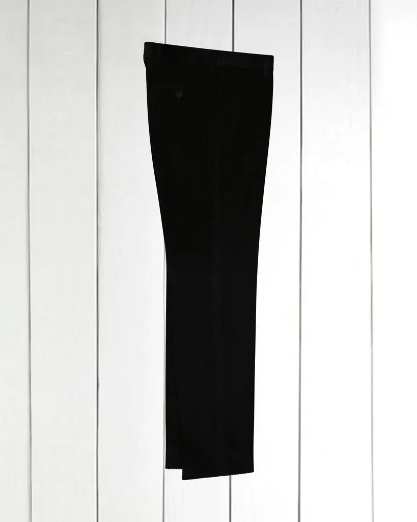 Hollington Siza pantalon ajusté velours laine noir