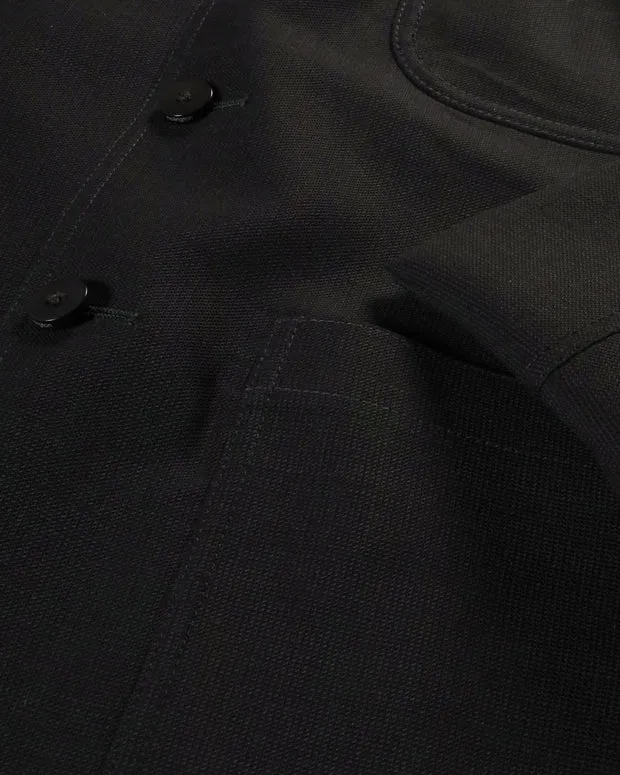 Hollington Tyrol veste ajustée crêpe laine noire