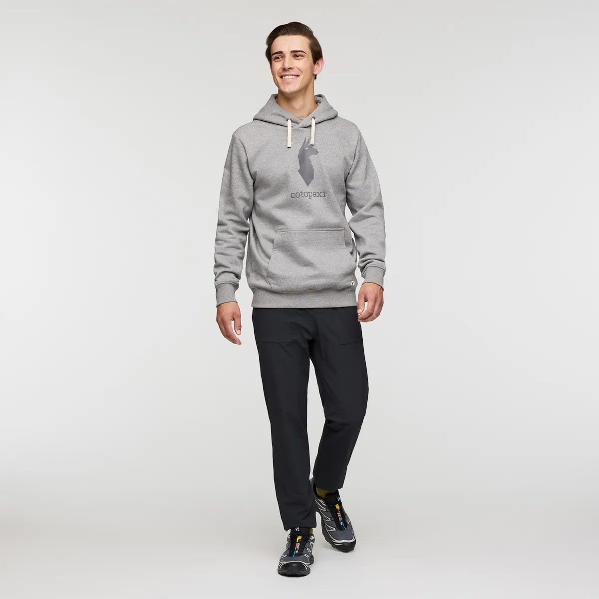Cotopaxi Llama pullover hoodie homme gris doux