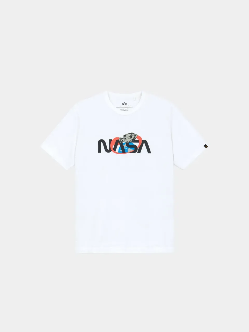 Alpha Industries NASA Worm t-shirt blanc coton