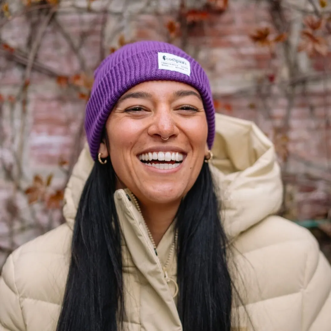 Cotopaxi Wharf Beanie bonnet Mauve stretch chaud
