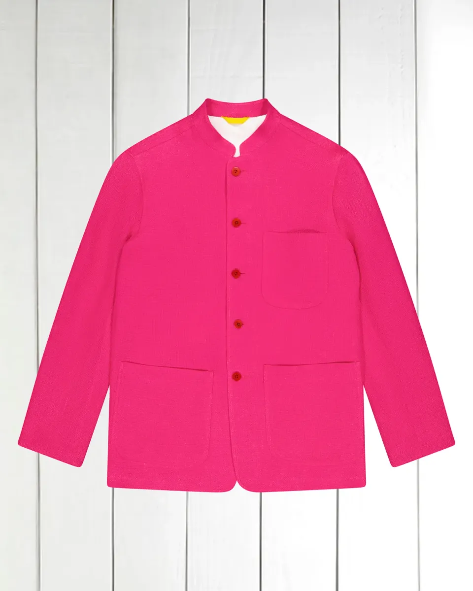Hollington Tyrol veste ajustée lin rose
