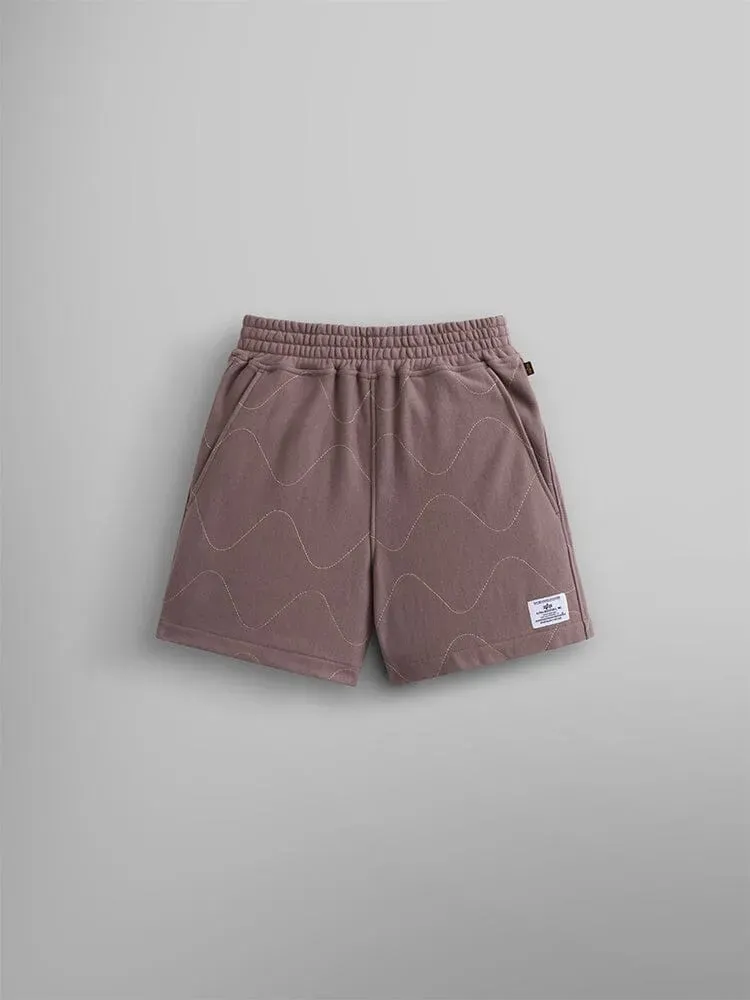 Alpha Industries Quilted short matelassé violet femme