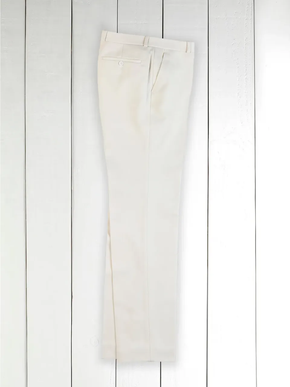 Hollington Siza italien pantalon écru serge coton laine taille 44