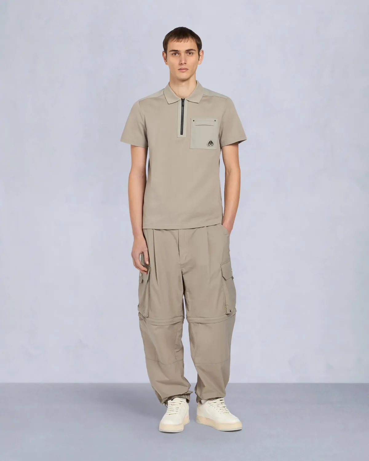 Moose Knuckles Dalon polo écru coton