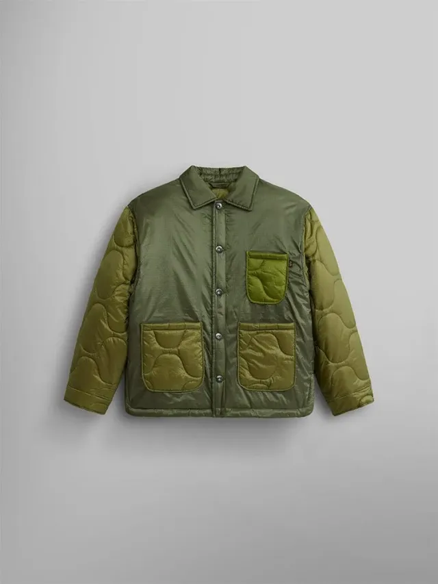 Alpha Industries Chore Coat veste femme verte matelassée