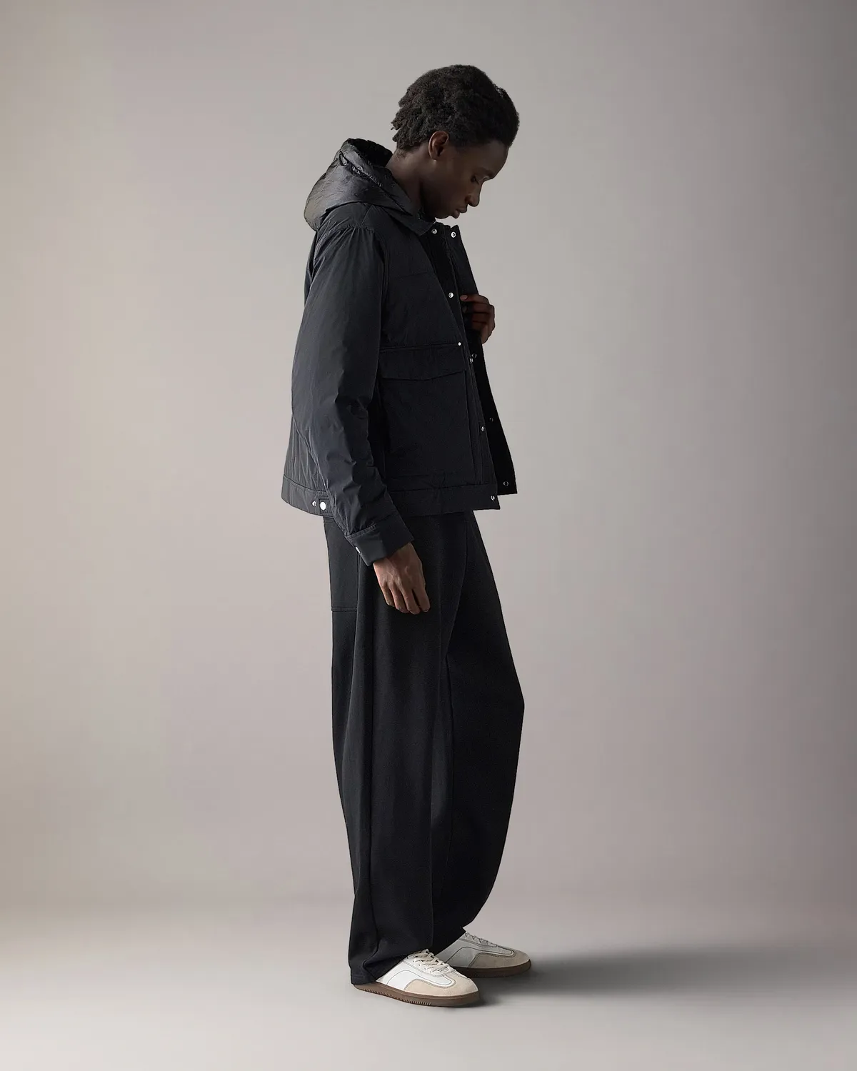 Moose Knuckles Brixton Down Trucker Jacket doudoune noire légère