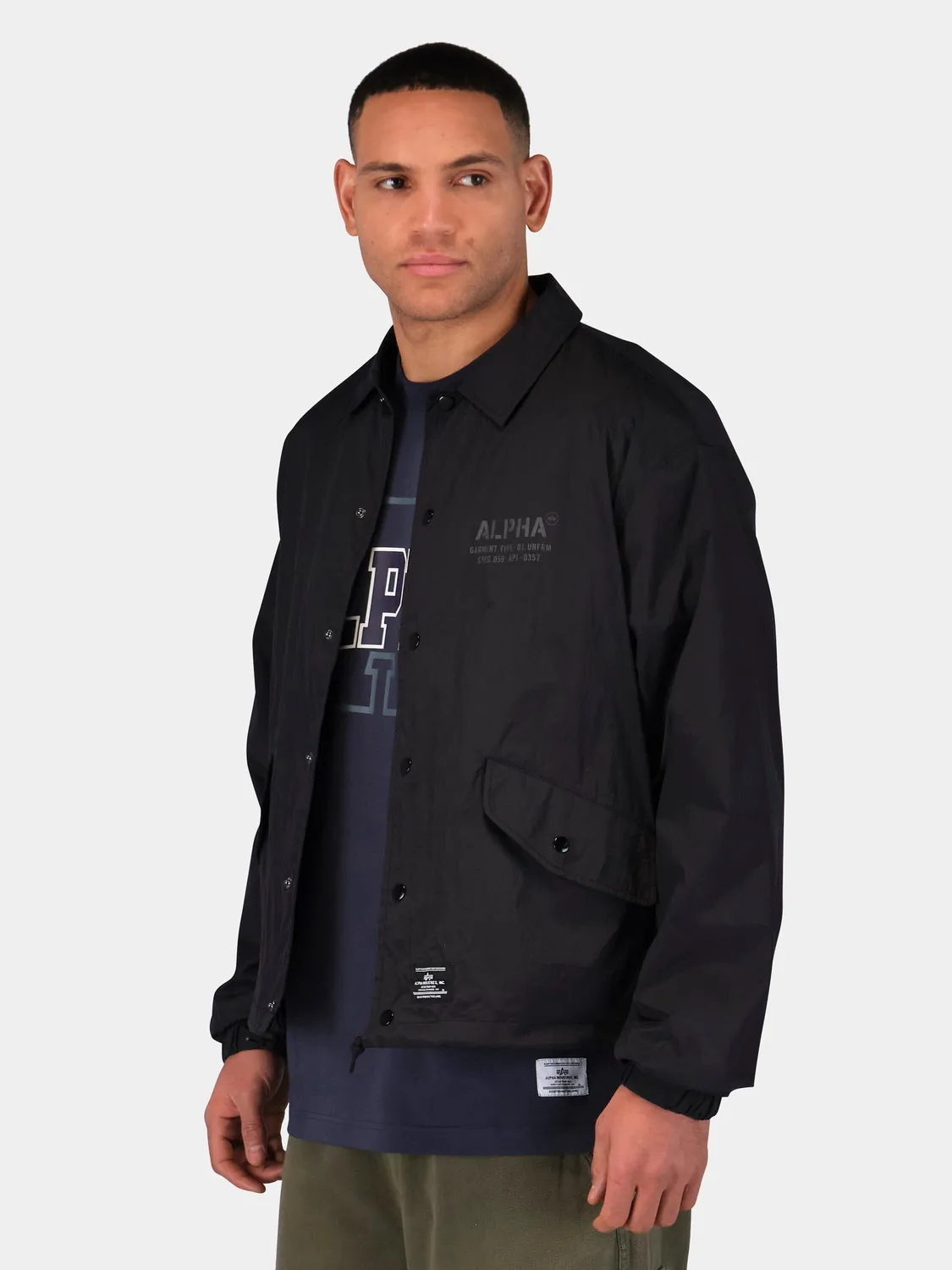 Alpha Industries Coaches veste homme légère noire