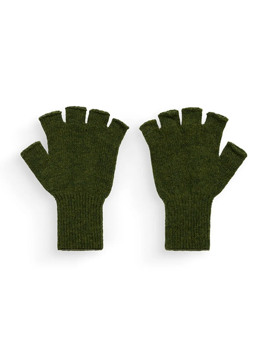 Anonymous Ism x Alpha gants sans doigts laine noir