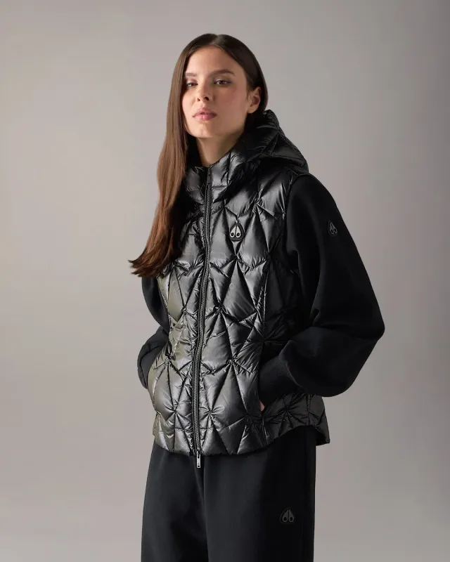 Moose Knuckles Iceberg gilet duvet noir matelassé