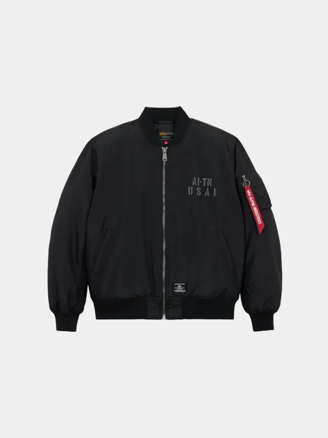 Alpha Industries MA-1 Oxford Elite bomber noir déperlant