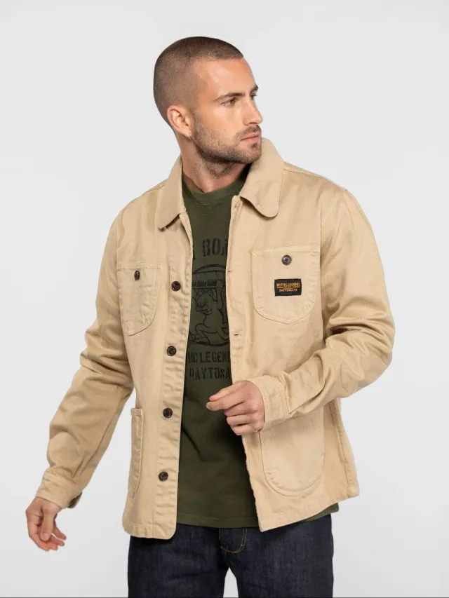 Daytona Willsbay veste travail bleu coton denim