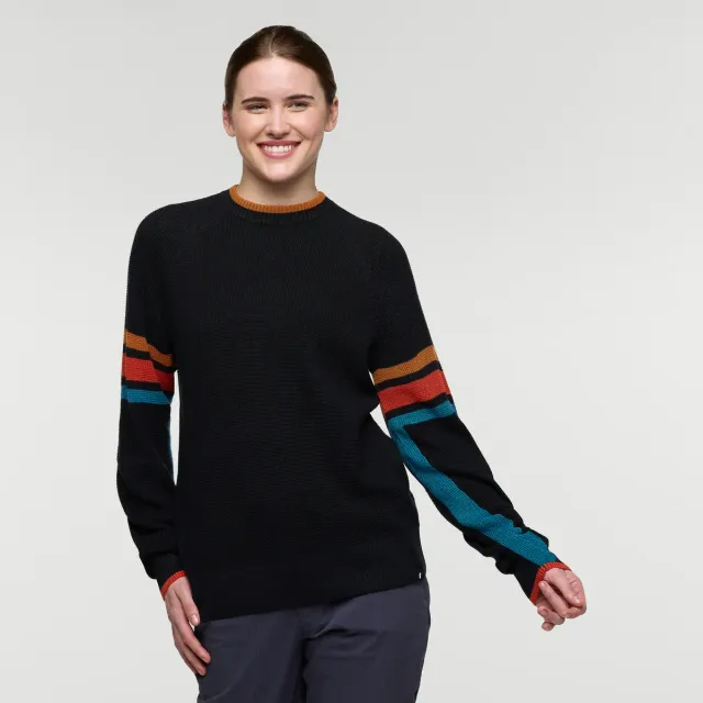 Cotopaxi Libre Waffle Crew pull femme Carbon maille gaufrée