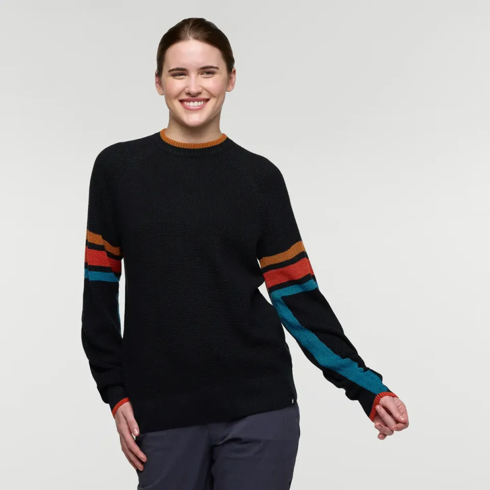Cotopaxi Libre Waffle Crew pull femme Carbon maille gaufrée
