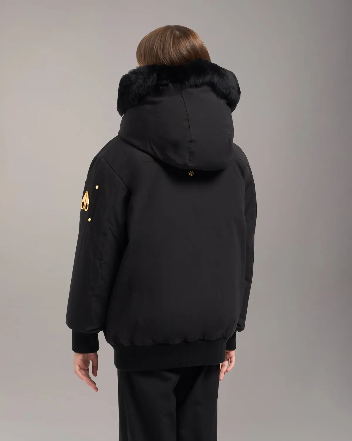 Moose Knuckles Original bomber enfant duvet noir