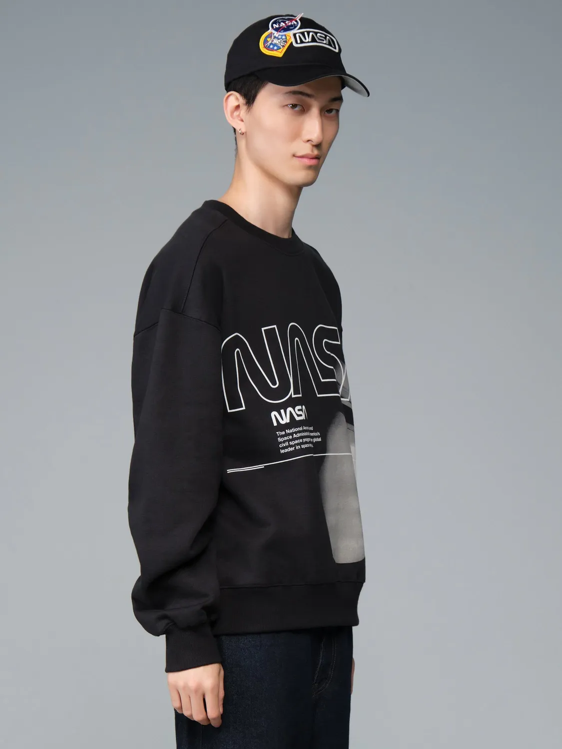 Alpha Industries NASA Galaxy casquette noire coton