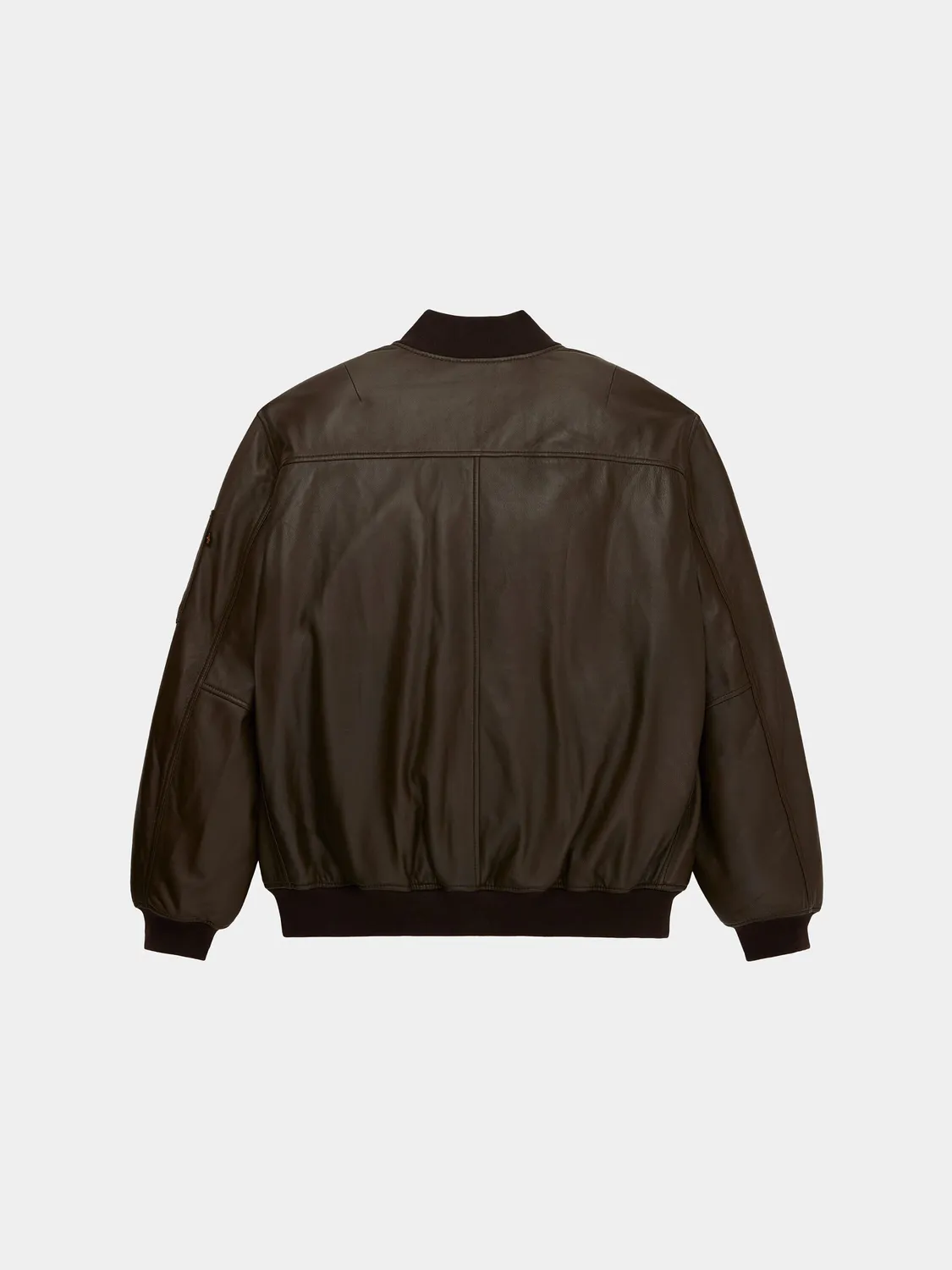 Alpha Industries MA-1 Leather blouson cuir espresso