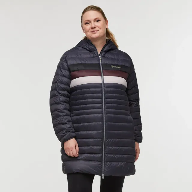 Cotopaxi Fuego parka femme duvet 800 Graphite rayé