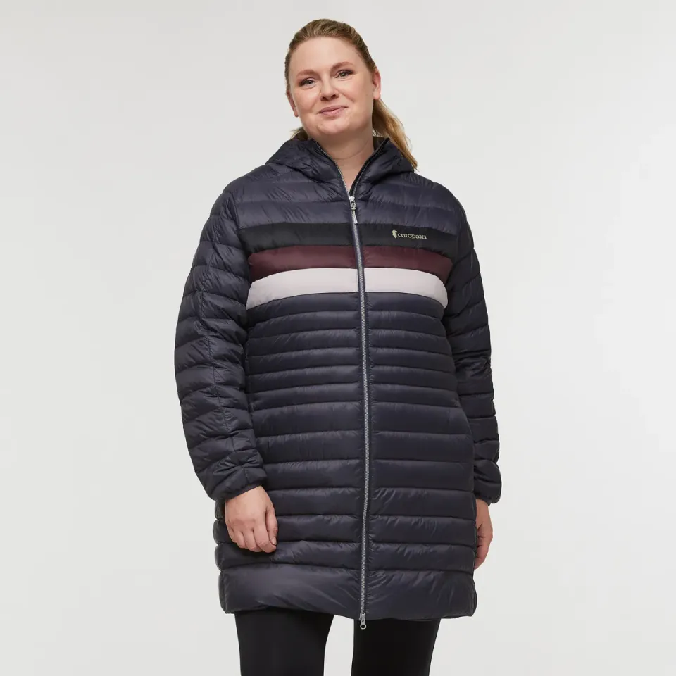 Cotopaxi Fuego parka femme duvet 800 Graphite rayé