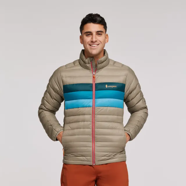 Cotopaxi Fuego doudoune homme Stone Burgundy Stripes
