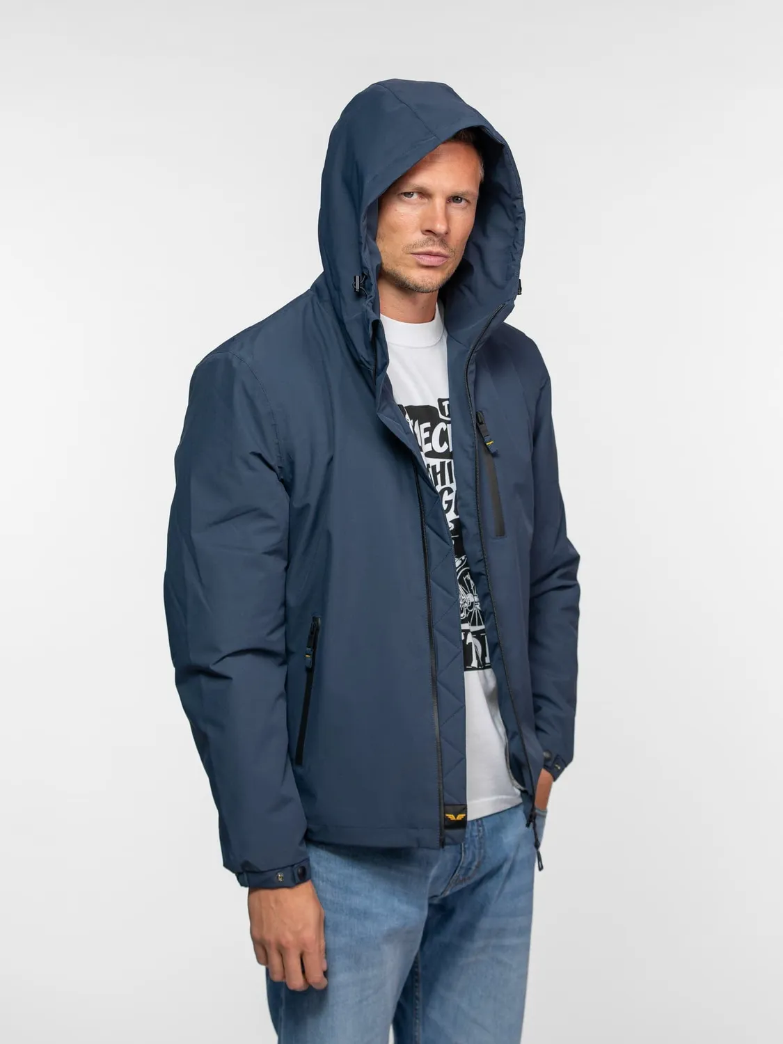Daytona Regson parka courte sherpa Navy nylon